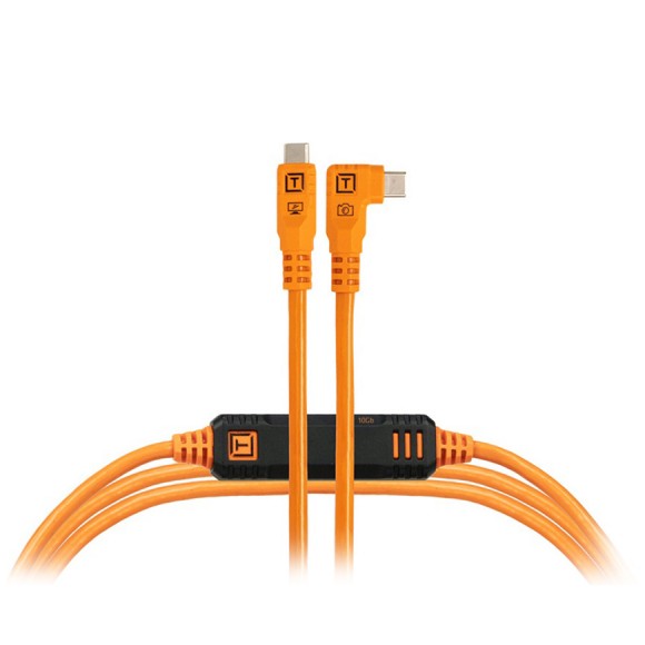 Tether Tools TetherPro Optima 10G 4.6m USB-C - Straight to Right Angle Cable
